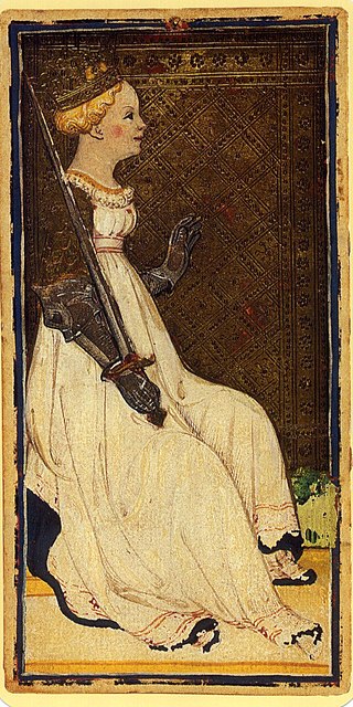 Королева мечей Таро Висконти — Сфорца
